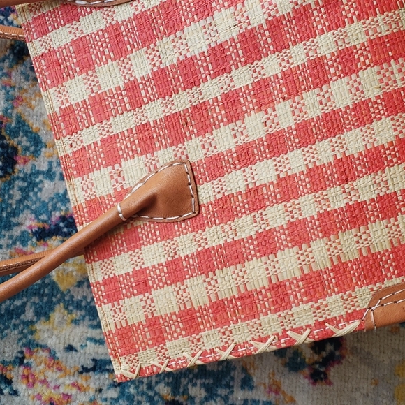 RARE Vintage Gingham Structured Purse - Picture 2 of 5